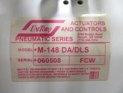 2-1/2" Milwaukee Valve with UniTorq M-148 DA/DLS Actuator and VAC Positioner New