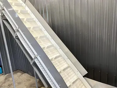 Used Belt Conveyor, 24’’ Wide X 192’’ Long, Cleated Belt 🔴 Liquidation Sale – All Offers Considered