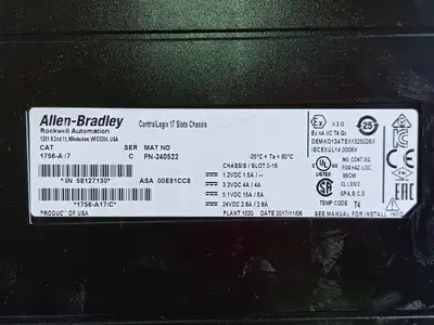 Used 2017 ALLEN-BRADLEY 1756-A17 Misc Electrical & Power Parts British Columbia CA | Lenmark #1439577