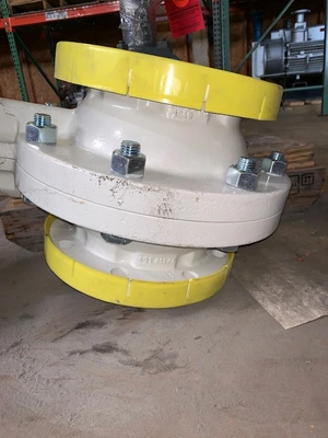 6"-150# Neotecha AB Teflon Lined Ball Valve, Air Operated, Rebuilt Storeroom Spare