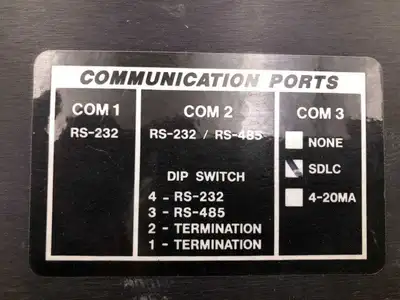 Quartech 9800-DC-AP-3-1 PLC-5 Operator Interface Terminal