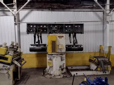 15,000 LB X 36" X 1/4" PERFECTO COIL REEL, CAR & STRAIGHTENER: STOCK #18400