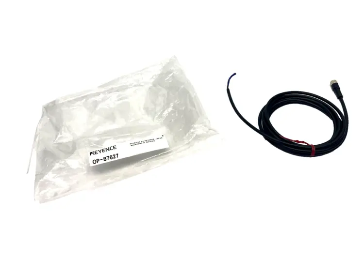 Used KEYENCE CONNECTOR CABLE M8 FEMALE 3-PIN STRAIGHT 2M Cable & Wire | Maverick Industrial Sales #1106342