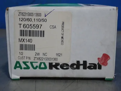 New | in-Stock ASCO REDHAT ZT8221G003 13600 Pumps Ohio US | HGR 24 #1056425