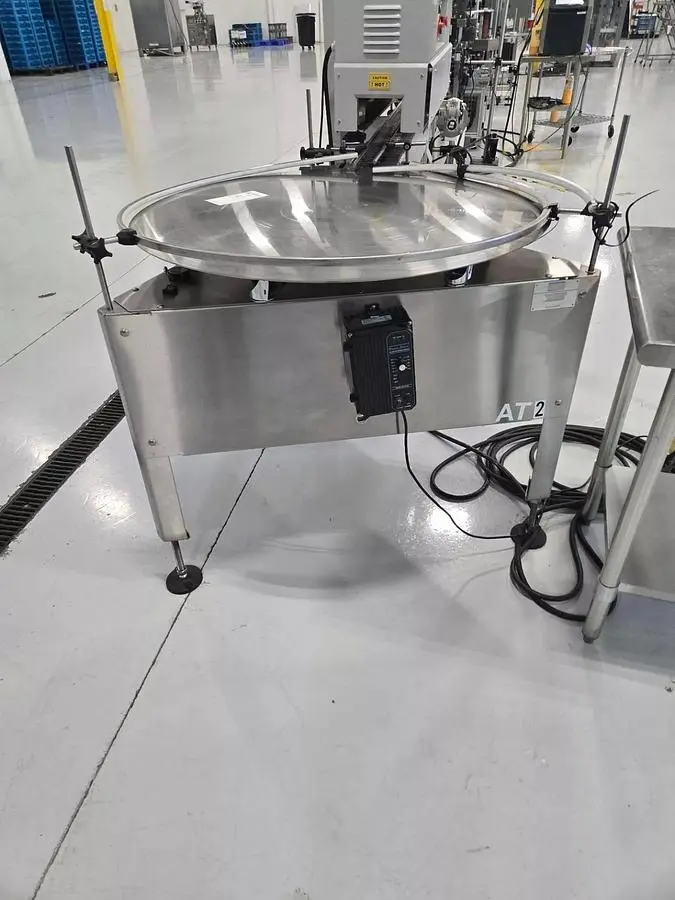 Used E-PAK 40” Stainless Steel Accumulating/Feeding Table.