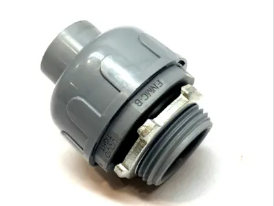 USED TOPAZ 1" STRAIGHT LIQUIDTIGHT CONNECTOR, GRAY NYLON 6/6 1" CONDUIT