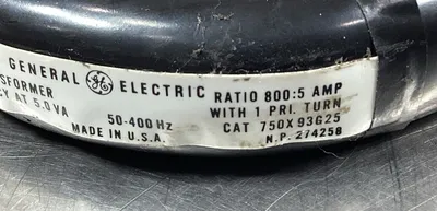 GE JAI-0 Current Trans. Ratio 800:5 AMP 1.5% Accuracy At 5.0 VA 4E-35