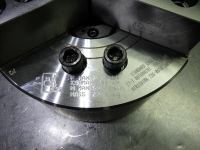 Kitagawa 210mm 3 Jaw Hydraulic Power Lathe Chuck W/ Jaws 52mm Hole B-208 (STK)
