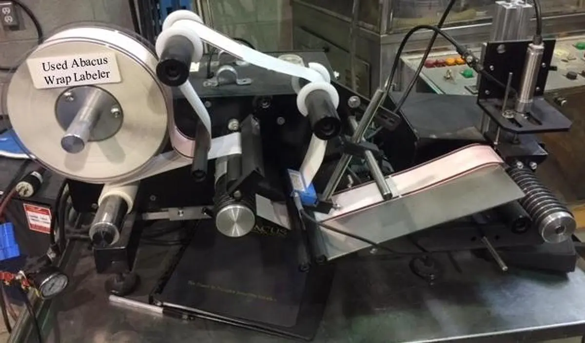 Used Abacus Table Top Wraparound Labeler Model 840