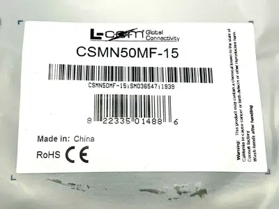 New | in-Stock L-Com CSMN50MF-15 Cable & Wire Michigan US | Maverick Industrial Sales #1393018
