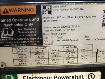 Used 2020 HYSTER S35FT Misc Forklifts Illinois US | Somerset Equipment Sales #1542807