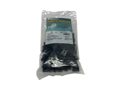 TM3S10-C0 | Panduit  Black Cable Tie Mount, UV PA 6.6, 0.86"x0.61" #10 Screw 100-PK - New