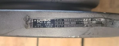 Kitz Stainless Steel Ball Valve CF8M 4-150 S14A H-PTFE 316 Actuator