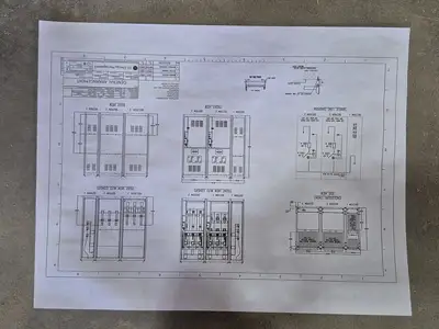 Double Fused Interrupter Switch 5 kV, 4160 Volts & Conduit Cabinet