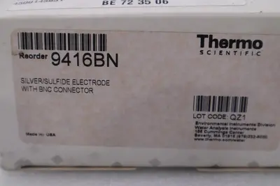 NEW Thermo Scientific 9416BN Silver/Sulfide Electrode with BNC Connector #G234