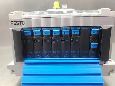 Festo CPV14-GE-FB-8-CPI Manifold w/161360, 162550, 161361 Modules. 6C-19