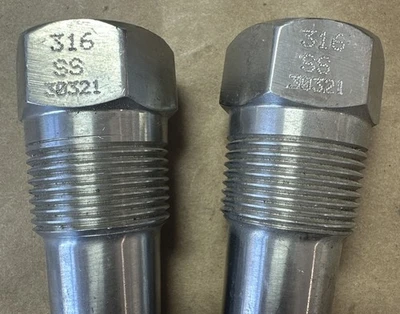 (2) NEW NO BOX Rosemount? Tapered Thermocouple 316SS 30321 | WARRANTY & FASTSHIP