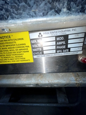 72-0377 Atlas Metal Industries WIHL-2 2-Well Hot Pan