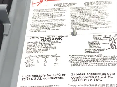 USED SQUARE D H322AWK