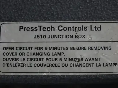 Press Tech 7606-9410 J510 Printing Press Photo Eye Alignment Junction Box