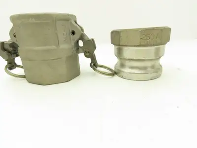 Dixon D-250 Camlock 2-1/2" Cam & Groove Coupler x Adapter Female NPT Lot of 2