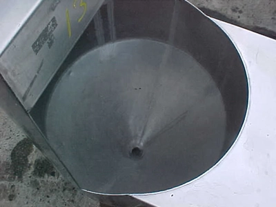 USED WATFIELD SHEET METAL SS FEED HOPPER DUMP HOPPER
