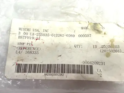 New | in-Stock MiSUMi Stop Pin, Spherical Head, 19mm Head Dia. Male Thread Misc Fasteners Michigan US | Maverick Industrial Sales #1393190