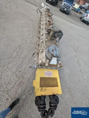 USED Metso Minerals Industries Inc. 12" x 168" Metso HoloFlite Twin Screw Dryer, S/S