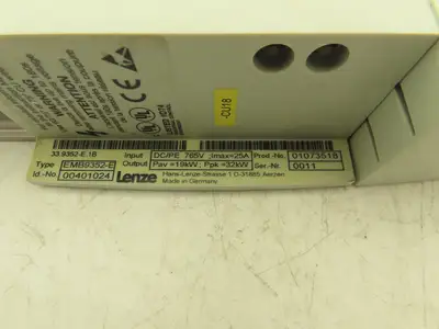 Lenze EMB9352-E Servo Drive Brake Resistor Module 25A