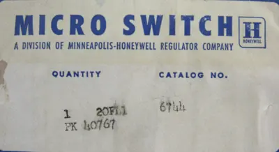 NEW MICROSWITCH 20FL1 PROXIMITY CONTROL AMPLIFIER