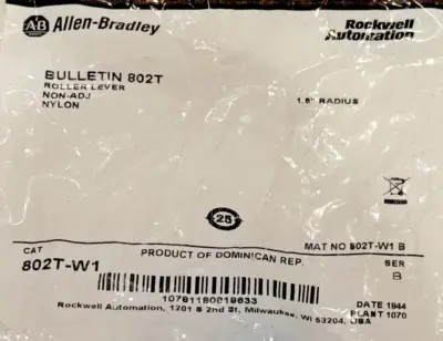 NEW ALLEN-BRADLEY 802T-W1