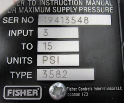 NEW FISHER FS3582-10 VALVE POSITIONER 3582 FS358210