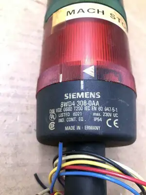 Siemens BWD4 308-0AA 4 Stack Light Signal Tower 230V