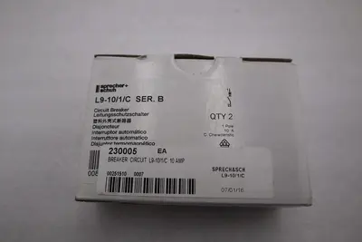 NEW SPRECHER & SCHUH L9-10/1/C / L9101C STOCK G666A
