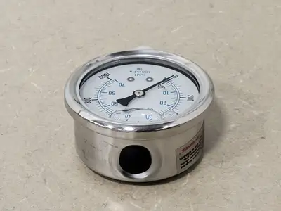 2-1/2" Liquid Filled Pressure Gauge, 1000 PSI, 1/4" NPT , 201L-254U