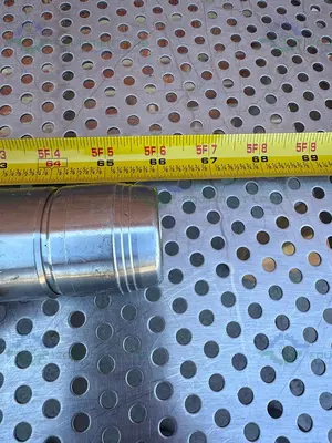 USED 66" STAINLESS STEEL FLEXIBLE BRAIDED HOSE W/ QUICK CONNECTIONS