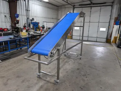 SS Incline Plastic Belt Conveyor