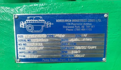 USED SULZER BINGHAM 10X10X13.5D MSD
