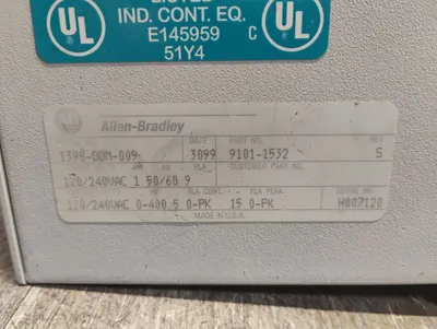 ALLEN BRADLEY 1398-DDM-009 Electrical/PLC/Automation | ESS Industrial Equipment Sales (4)
