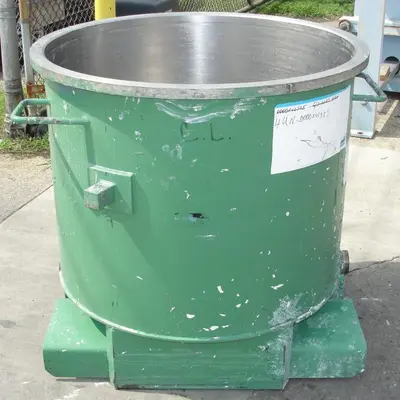 SPC6795  Mixer and Blender 125 gallon Ross change can Stainless Steel 39.25" inside diameter 31.5" inside height