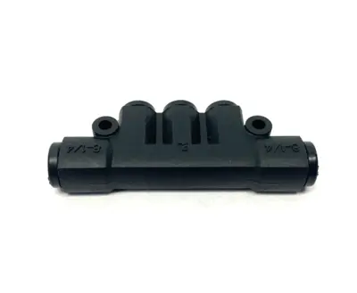 USED PARKER PNEUMATIC PUSH-IN FITTING 6MM TO 8MM TUBE BLACK