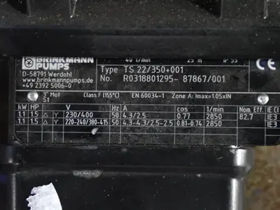 Used BRINKMANN PUMPS TS 22/350+001 Pumps Ohio US | HGR 24 #946305