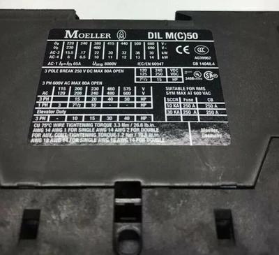 USED Moeller DIL M50