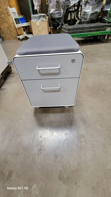 USED Poppin POPPIN MINI STOW 2 DRAWER WHITE