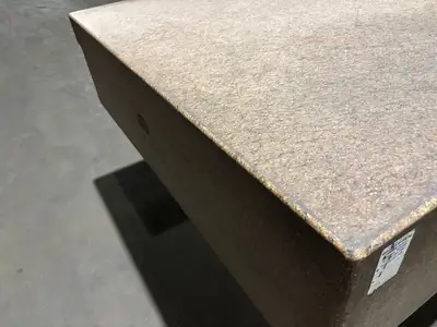 72x48x12 | Pink Granite Stone Inspection QC Table, 72" x 48" x 12" - Used