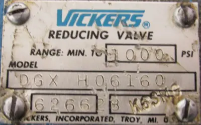 NEW VICKERS 626628 PRESSURE REDUCING VALVE DGXH06160