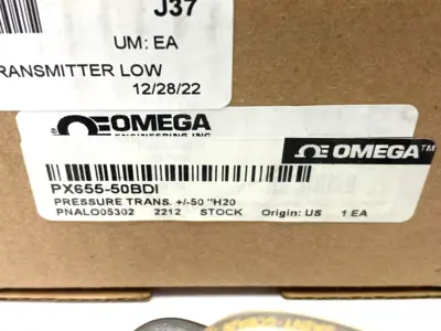 USED OMEGA DIFFERENTIAL LOW PRESSURE TRANSMITTER, BI-DIRECTIONAL