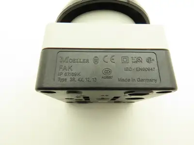 Moeller FAK-S/KC11/I Palm Switch NC Or NO Black Button 3.5" X 3.5" Door Opener