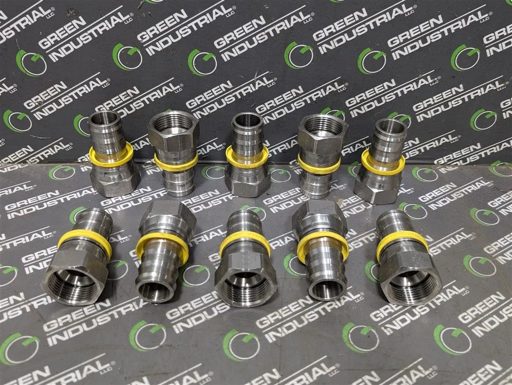 Lot of 10 Unbranded 1" Barb to 1" Female NPT Hose Fittings New
