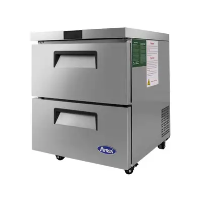 New | in-Stock Atosa New Atosa MGF8415GR 27'' Two-Drawer Undercounter Refrigerator Undercounter Refrigerators Illinois US | Falcon Restaurant Supply #1375429